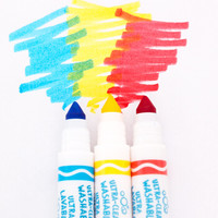 有券的上：Crayola 绘儿乐 58-7812 可水洗美术水彩笔 12色粗头 *2件