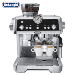 德龙(Delonghi)咖啡机 半自动 感应研磨 智能压粉 19巴泵压萃取 实时控温 手动卡布奇诺奶泡系统 EC9335.M