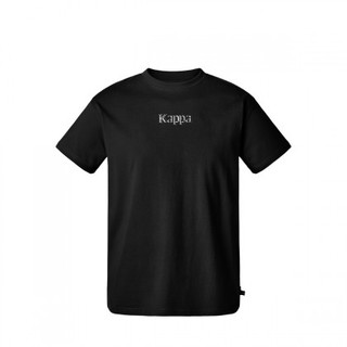 Kappa 卡帕 男士圆领短袖T恤K0A12TD17D-990 黑色L