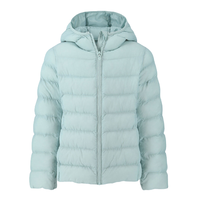 UNIQLO 优衣库 女童连帽羽绒服 浅绿色 110cm