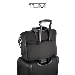 TUMI 途明 Alpha Bravo系列 Albany 0232640D 男士商务可扩展公文包 黑色