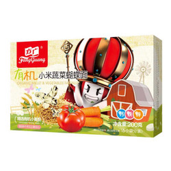 FangGuang 方广 儿童有机蝴蝶面 小米蔬菜味 200g/盒 *3件
