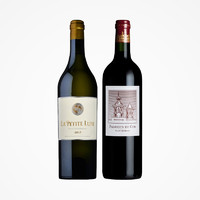 88VIP：骑士庄园 法国波尔多 金月古堡干白/二级名庄 爱士图尔 干红葡萄酒 2支