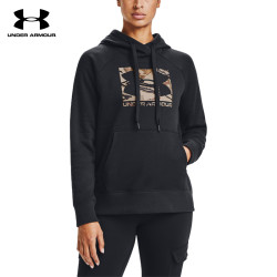 Under Armour 安德玛 UA Rival女子棉质抓绒保暖丝绒内层连帽运动卫衣1357938