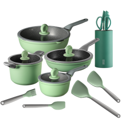 COOKER KING 炊大皇 锅具四件套+铲勺四件套+刀具五件套