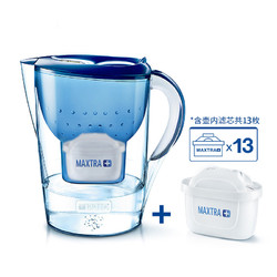 BRITA 碧然德 Marella系列 滤水壶 1壶13芯 蓝色 3.5L *2套