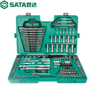 世达SATA汽保汽修工具150件套筒棘轮扳手工具箱套装6.3x10x12.5MM09510