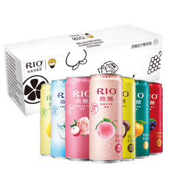 锐澳（RIO）苏格拉宁联名 洋酒 鸡尾酒 预调酒 微醺系列组合 330ml*16罐（微醺7种口味） *2件