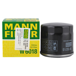 曼牌（MANNFILTER）机油滤清器W6018(马自达CX-5/昂克赛拉/CX-4/阿特兹 *2件