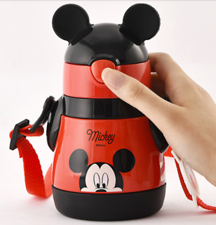 Disney 迪士尼 WD-3468 儿童吸管保温杯 红黑米奇  310ml