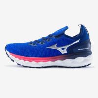 Mizuno美津浓男款专业缓冲稳定慢跑鞋 WAVE SKY NEO J1GC2034 蓝色/白色/红色 42.5