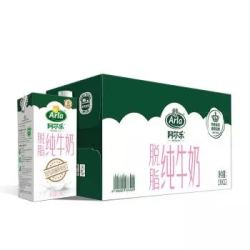 Arla阿尔乐 脱脂牛奶 1L×12盒 *2件
