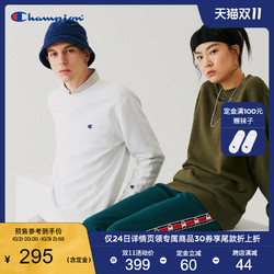 Champion 男女情侣款经典双C-logo套头卫衣