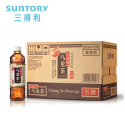 SUNTORY 三得利 低糖乌龙茶饮料 500ml*15瓶 *4件