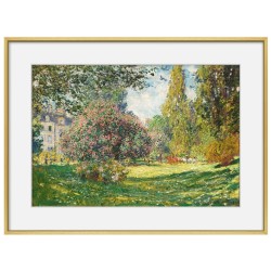 莫奈 《蒙梭公园》油画装饰画 风景油画玄关餐厅挂画油画
