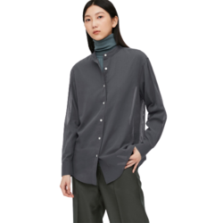 UNIQLO 优衣库 433712  女士薄型立领衬衫