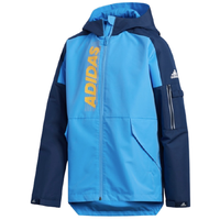 adidas 阿迪达斯 YB URBAN JK 大童梭织连帽夹克 FK5900 藏青蓝/白 128cm