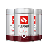 88VIP：illy 意利深度烘培咖啡粉 250g*3罐