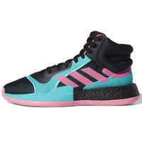 adidas 阿迪达斯 Marquee Boost 男子篮球鞋 EH2373 黑色/高光蓝/太阳能粉 40.5