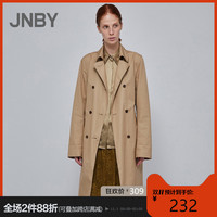 JNBY/江南布衣秋新品长款气质收腰英伦风衣外套女5IB221150