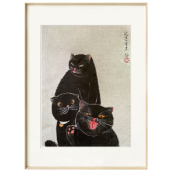 朱婉莹国画《近墨者黑》客厅沙发背景墙壁画装饰画家用配电箱遮