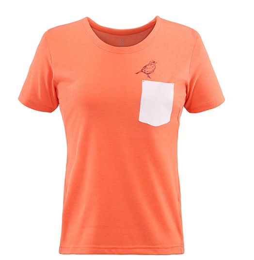 HAGLOFS Wend Tee Women 户外T恤 H590745-3X2 珊瑚粉 XL