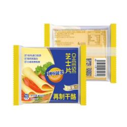 妙可蓝多 芝士片 166g 10片装(奶酪早餐烘焙原料) *10件