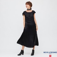 女装 缎纹打褶连衣裙(短袖) 430508
