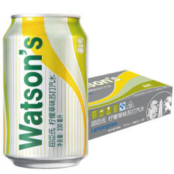 Watsons 屈臣氏 柠檬草味苏打汽水 330ml*24听 *3件