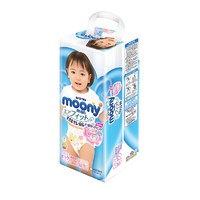 moony 尤妮佳 女宝宝裤型纸尿裤 XL38片