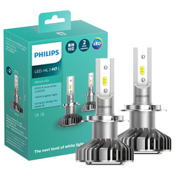 PHILIPS 飞利浦 耀白光 H4/H7 汽车LED大灯 1对装