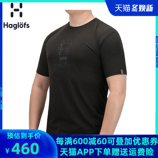 Haglofs火柴棍男款户外休闲舒适短袖T恤603568亚版