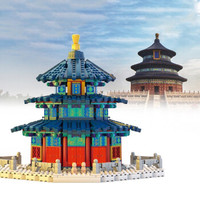 KAZI 开智 2001 科教积木 建筑系列 中国北京天坛 1736颗粒