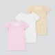 UNIQLO 优衣库 婴儿/幼儿 网眼T恤(短袖)(3件装) 425735
