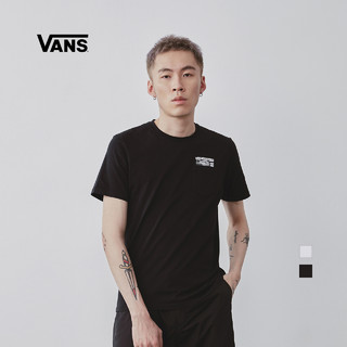 Vans范斯官方 白色男女情侣短袖T恤OTW艺术家·独眼矮子合作款