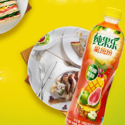 果缤纷 热带美味复合浓缩果汁 500ml*15瓶 *2件