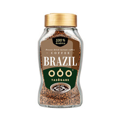 隅田川（TASOGAREDE）巴西进口黄金速溶冻干纯黑苦咖啡粉 意式 100g *3件