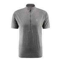 HAGLOFS 火柴棍 Nordryggen SS Zip Tee Men 亚版 男士运动T恤 603887-3GJ 深灰色 S