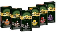 Jacobs 咖啡胶囊 Nespresso 咖啡胶囊，6 x 10杯，6种口味试用装