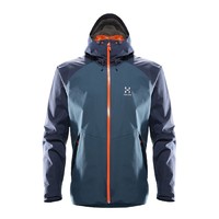 HAGLOFS ESKER JACKET MEN 男士冲锋衣 H937821-3NP 墨水蓝色/湖蓝色M