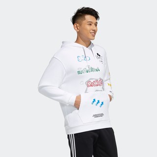 adidas Originals FANGTASTIC系列 D Kas Hd l  男士运动卫衣/套头衫 H09182 白色 M
