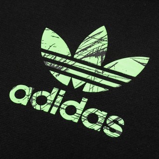 adidas Originals FP Hoodie 2 万圣节限定 男士户外卫衣 GV0923 黑色/荧光绿