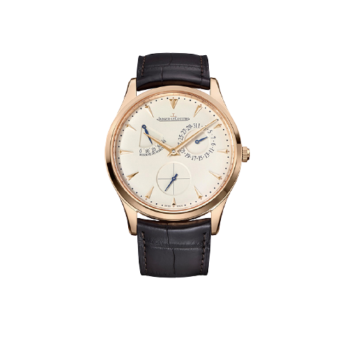 JAEGER-LECOULTRE 积家 MASTER ULTRA THIN超薄大师系列 Q1372520 39mm 男士机械手表 黄盘 黑色鳄鱼皮带 圆形