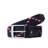 TOMMY HILFIGER 汤米·希尔费格 男士经典CD标志搭扣腰带AM0AM06624 藏青色90cm