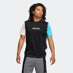 adidas Color Block Tee GP4021 男装篮球运动短袖T恤