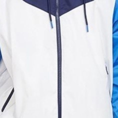 NIKE 耐克 M NSW HE WR JKT HD AR 男士运动夹克 AR2192-122 白/蓝 L