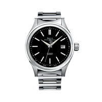 BALL 波尔 战火勇士系列 NM2098C-SJ-BK 40mm 男士机械手表 黑盘 银色不锈钢表带 圆形