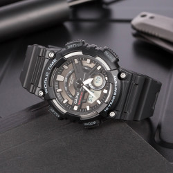 CASIO 卡西欧 运动系列 AEQ-110W-1A 男士石英手表