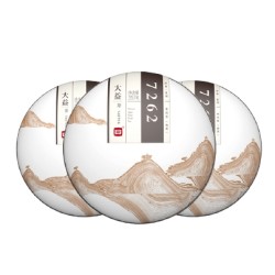 TAETEA 大益 普洱茶 7262熟茶 357g*3饼组合 1401批次