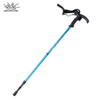 BIGPACK派格户外登山杖2节伸缩超轻防滑头便携徒步多功能手杖